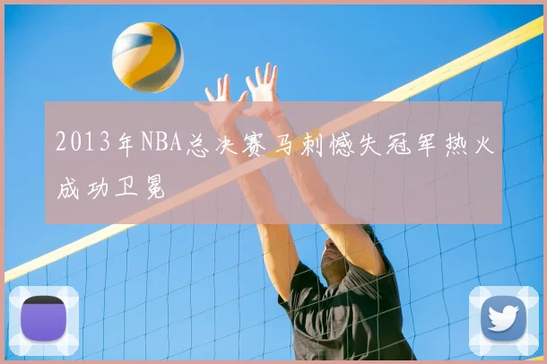 2013年NBA总决赛马刺憾失冠军热火成功卫冕
